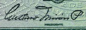 13.01.1960   signature of Presidente at left: