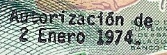 02.01.1974*,   03.01.1975 & 07.01.1976   word "Autorización" spelled with minuscule letters
