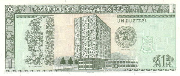  Plate of Leyden, Banco de Guatemala  building, Ara del Tikal seal