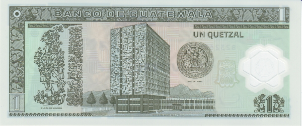  Plate of Leyden, Banco de Guatemala  building, Ara del Tikal seal