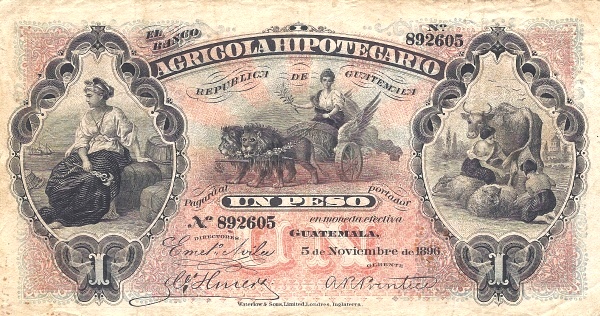  Allegorical women ("Commerce"),  woman in winged chariot, cow, sheep, girl