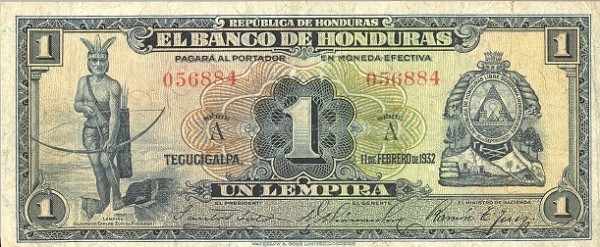  Lempira, arms