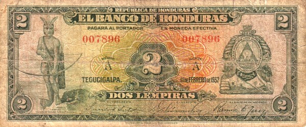 Lempira, arms