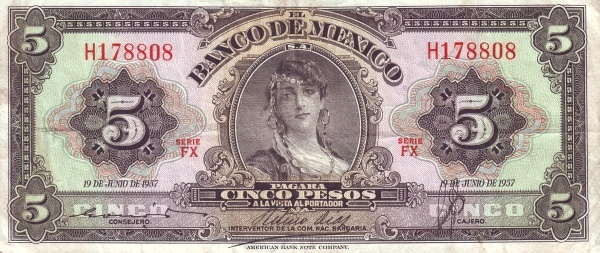 Commonly called "La Gitana" (the Gypsy)  in Mexico (in fact an "Ideal Head of an Algerian Girl"; from a stock vignette of ABNC)