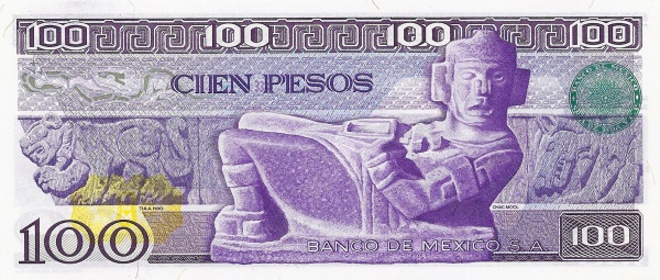  Chac Mool stone figure