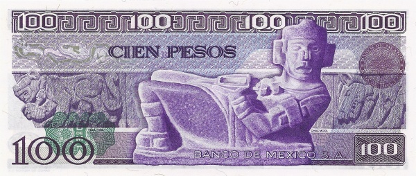  Chac Mool stone figure