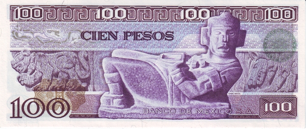  Chac Mool stone figure