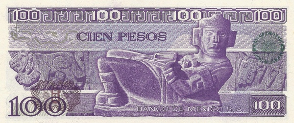  Chac Mool stone figure