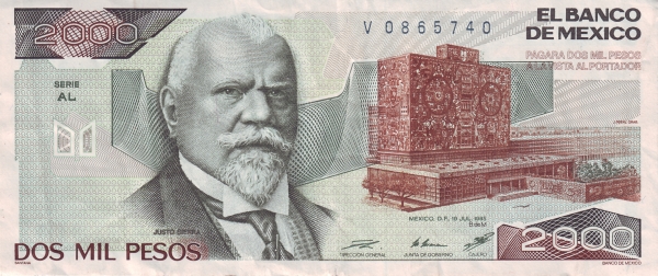   Justo Sierra; University library,  Mexico City