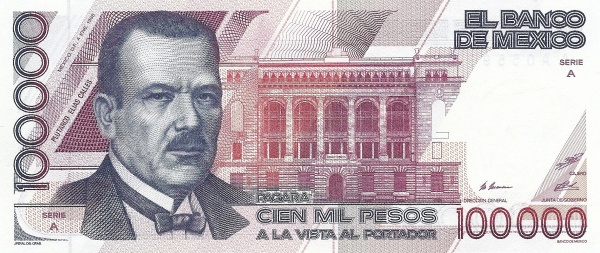   Plutarco Elias Calles, Banco de Mexico  building