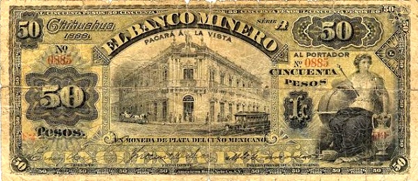 Banco Minero building, allegorical woman
