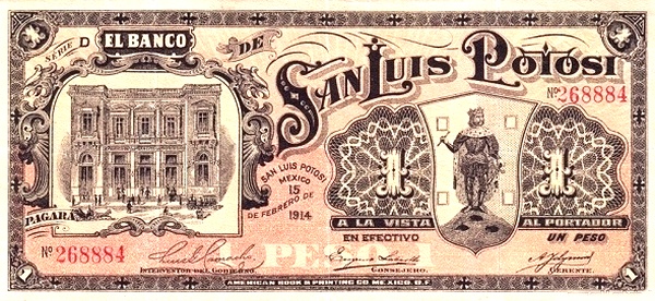 Bank building, arms