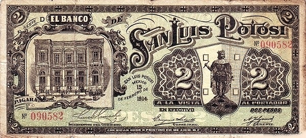 Bank building, arms