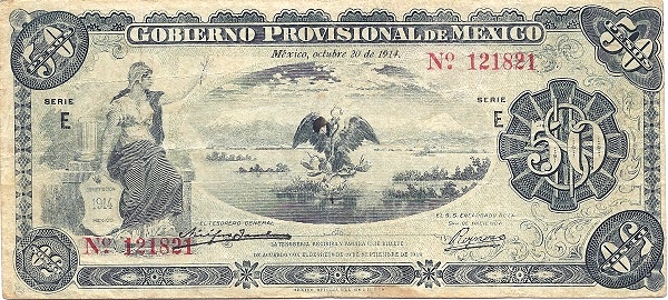 Liberty, arms, Popocatepetl and  Ixtaccihuatl volcanoes