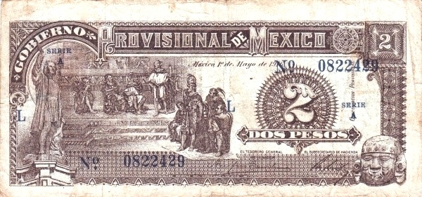 Christopher Columbus, Aztec throne,  Toltec stone head