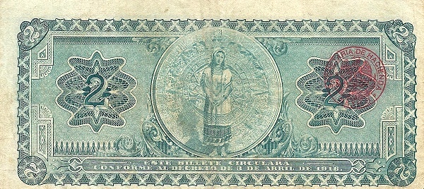 Aztec calendar, woman in national  costume