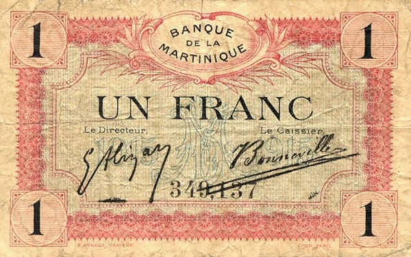  Monogram "Banque de la Martinique"
