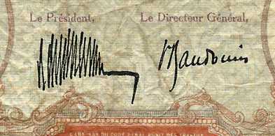 signature titles:    "Président & Directeur Général"   signatures: Thion de la Chaume & Baudouin