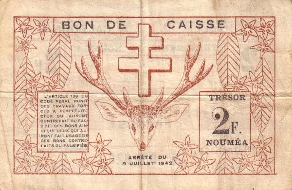 Cross of Lorraine,  stag head