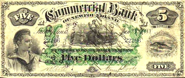 Sailor, allegorical  woman ("Commerce"), seals