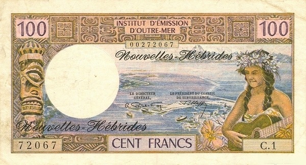 Girl, view of Airport  and Port of Papeete (Tahiti) and Moorea Island with Sommet Tohiea