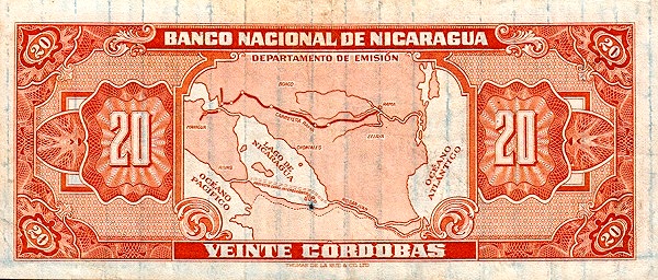  Map of Southern Nicaragua with  projected Nicaragua Canal