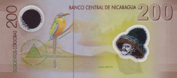  Ometepe Island in Lake Nicaragua,  Guardabarranco bird (turquoise-browed motmot - eumomota superciliosa)