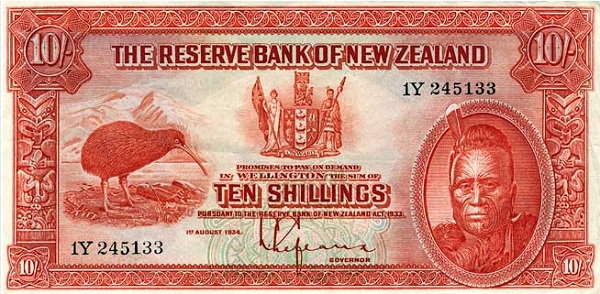  Kiwi, arms, Maori  King Tawhiao