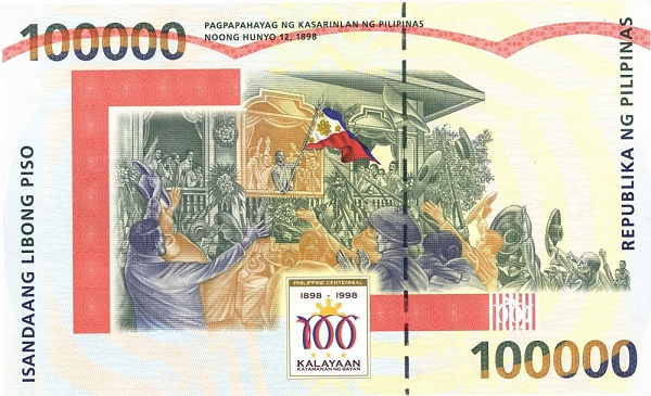  Fidel "Eddy"  Valdez Ramos waving the Philippine flag at the Aguinaldo Shrine in Cavite