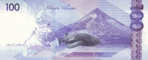  Mayon vulcano (Bicol  region), whale shark (rhincodon typus)