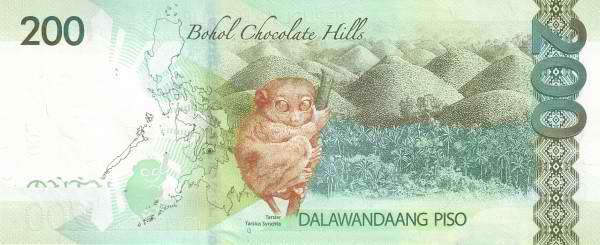  Bohol Chocolate hills  (Bohol), Philippine tarsier (tarsius syrichta)