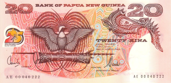  Bird of Paradise,  spear, carved "hour glass" drum (typical for the Highlands and the yearly  Goroka Show)