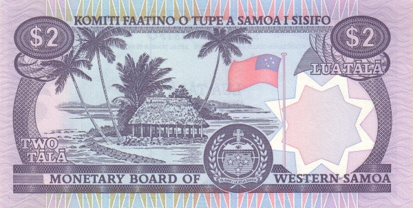  Thatched hut, flag