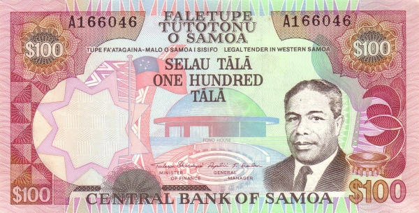   Flag, Head of State  Malietoa Susuga Tanumafili II, Fono house (Parliament)
