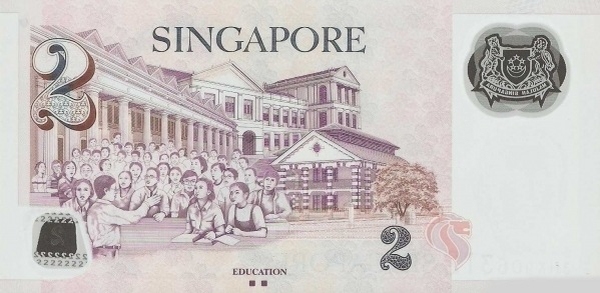With one small square on back below word    "EDUCATION"
