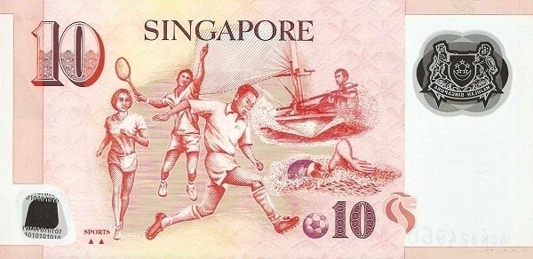 With two small squares on back below word    "SPORTS"