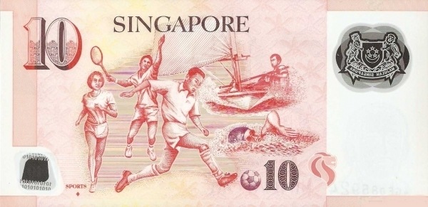 With two small squares on back below word    "SPORTS"