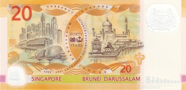  Singapore skyline /  Mosque of Bandar Seri Begawan, Brunei