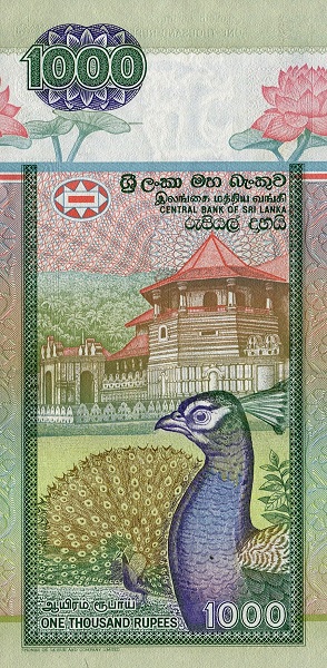  Temple of the  Tooth, Kandy; peacock