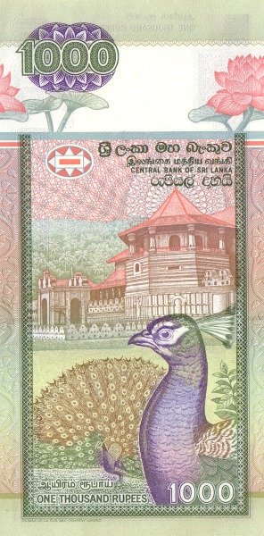  Temple of the  Tooth, Kandy; peacock