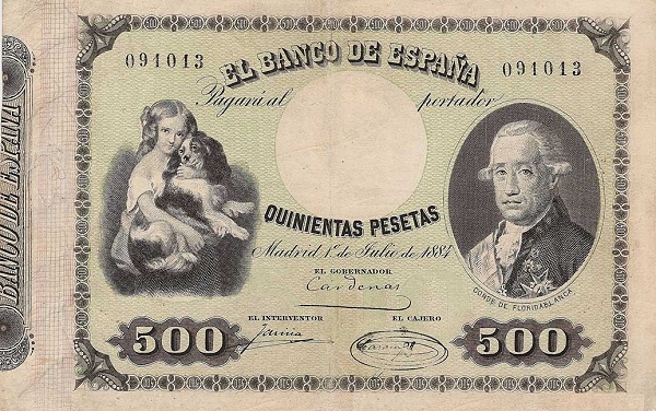 Girl with dog, Count  of Floridablanca