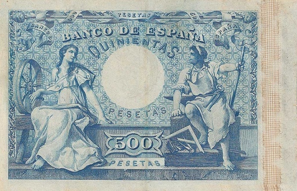 Allegorical woman and man 