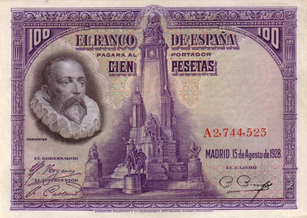  Miguel de Cervantes  Saavedra; Cervantes monument