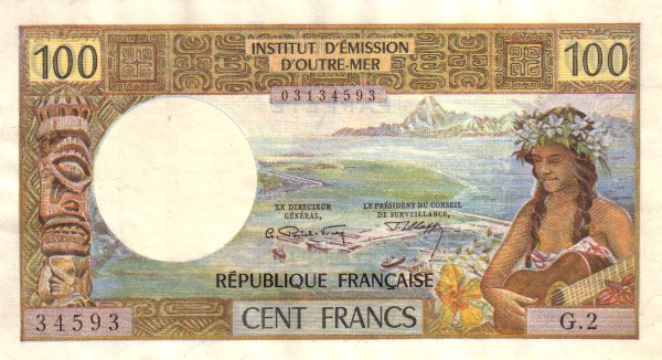 Girl, view of Airport  and Port of Papeete (Tahiti) and Moorea Island with Sommet Tohiea