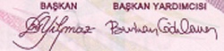 signatures: