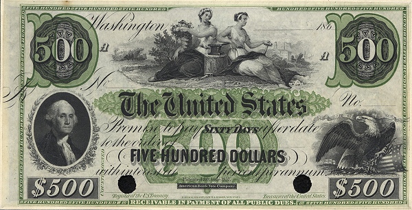 President George Washington, allegorical 
women, eagle