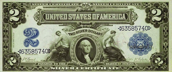  President George  Washington, allegorical man and woman