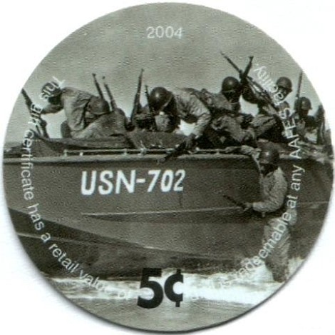 WWII era troops  landing off on an amphibian craft