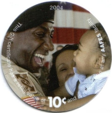 Soldier with wife and  baby