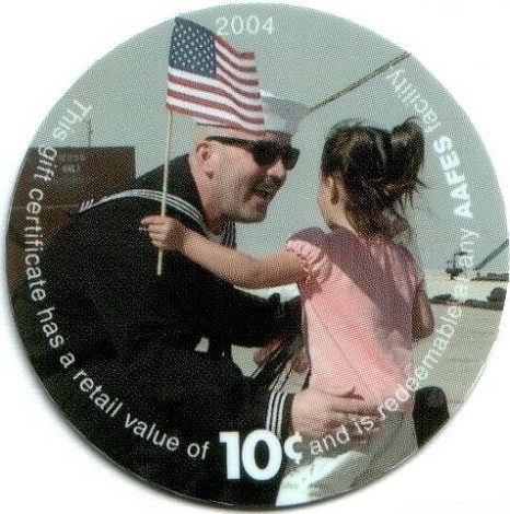 Sailor greeting  daughter